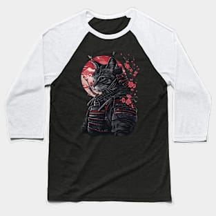 Cat Ninja Legend Stealthy Strike Baseball T-Shirt